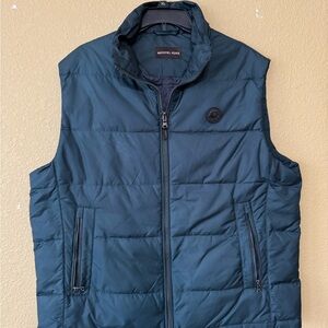 Michael Kors Men's Dark Blue Quilted Vest SZ XL